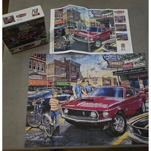 MasterPieces Wheels Daves Diner 750 Piece Jigsaw Puzzle Ford Mustang Boss 429